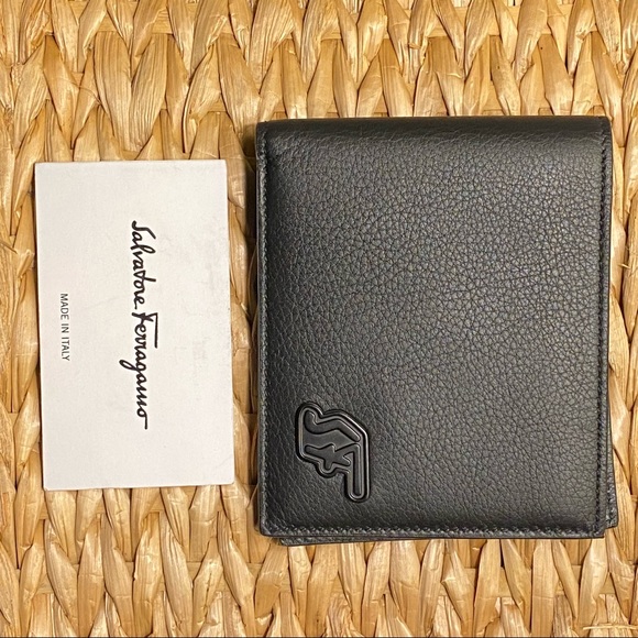 SALVATORE FERRAGAMO Leather Mens Wallet NWT w/oBOX brown tricolour interior - Picture 12 of 14